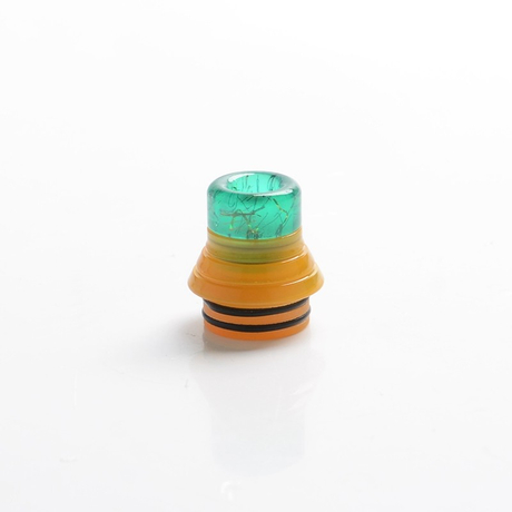 ULPS 2-in-1 Replacement 810 Drip Tip for SMOK TFV8 / TFV12 Tank / Kennedy / Battle / Reload RDA - Green + Brown, Resin, 17.5mm