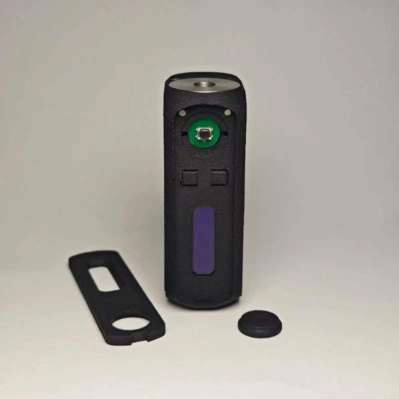 YFTK Omega Style 60W Regulated Box Mod – 3D Printed, Black, 1×18650, VW 1–60W