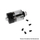SXK Empire V Style RTA - Black/Silver, 3.5ml & 7 Airflow Pins (0.8-2.0mm), 23mm