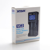 شاحن البطارية الذكي XTAR VC2 الأصيل-لعام 18650 ، 20700 ، 21700 وبطاريات LI-ION الأخرى (شاحن USB 2-Bay)