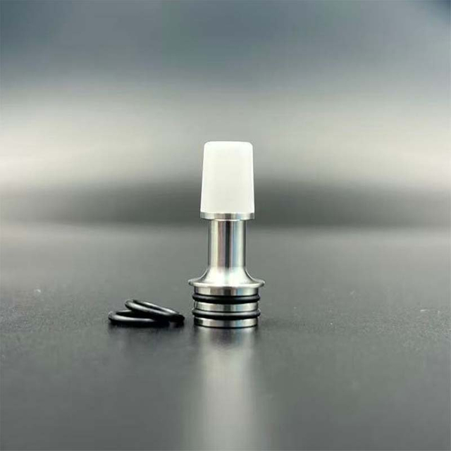 510 Drip Tip Stainless Steel Base + PEI / POM / PEEK Mouthpiece for RTA / RDA Atomizers
