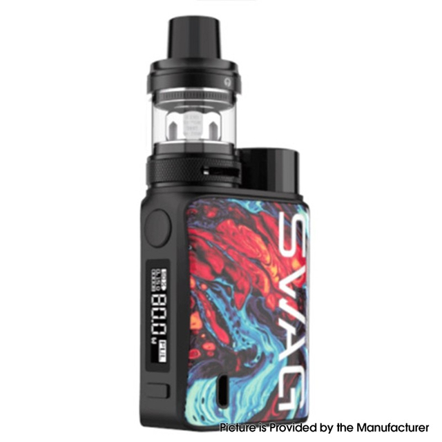 Authentic Vaporesso SWAG II 80W VW Box Mod w/ NRG PE Tank Atomizer Vape Kit - Lava, 5~80W, 1 x 18650, 3.5ml, 0.15 / 0.5ohm