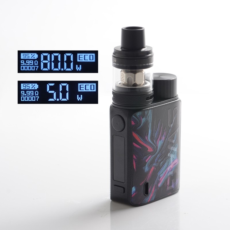 Authentischer Vaporesso Swag II 80W VW Box Mod mit NRG PE Tanker -Atomizer Vape Kit - Phantom, 5 ~ 80W, 1 x 18650, 3,5 ml, 0,15 / 0,5 OHM