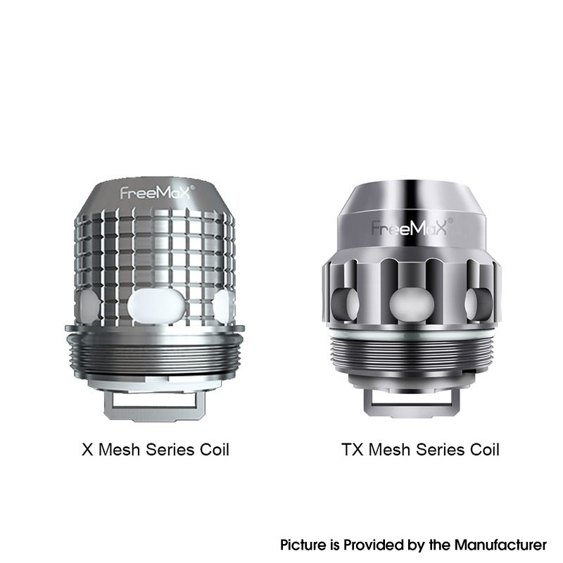 Authentic FreeMax Twister Replacement TX1 Mesh Coil Head for Fireluke 2 Tank - Silver, 0.15ohm (40~90W) (5 PCS)