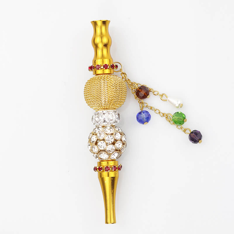 Hookah Mouth Tips, Jewelry Alloy Shiasha Mouthpieces Lantern shape shape-Gold