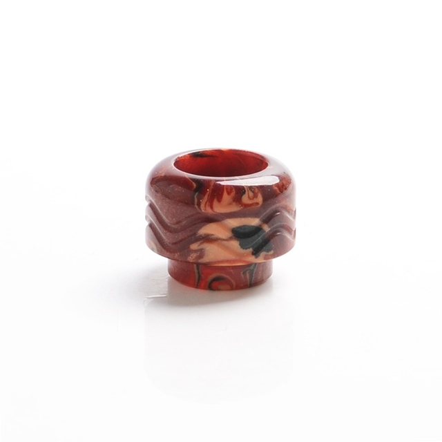 Authentic Vandy Vape Mato RDTA Vape Atomizer Replacement 810 Drip Tip - Red Brown, Resin, 14.2mm