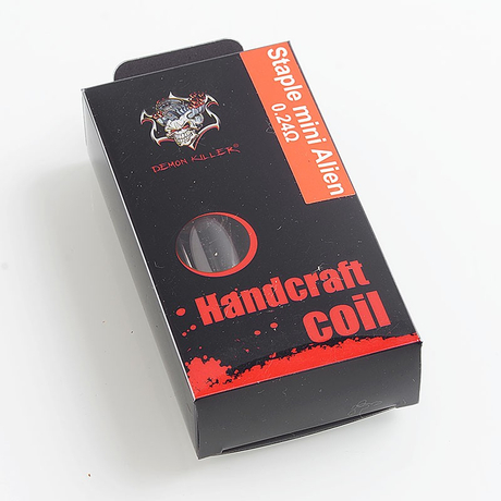 Authentic Demon Killer Staple Mini Alien Ni80 Handcraft Coil for RDA / RTA / RDTA - (0.1 x 0.3) x 8 + 0.13, 0.24 Ohm (2 PCS)