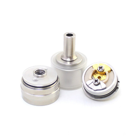 Monarchy J3S Style MTL RTA Rebuildable Tank Vape Atomizer - Silver