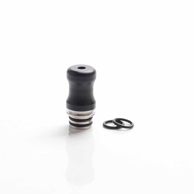Authentic Auguse Penggantian MTL 510 Tip tetes untuk RDA / RTA / RDTA / Tangki Sub -ohm Vape Atomizer - Black, Pom, 22.5mm