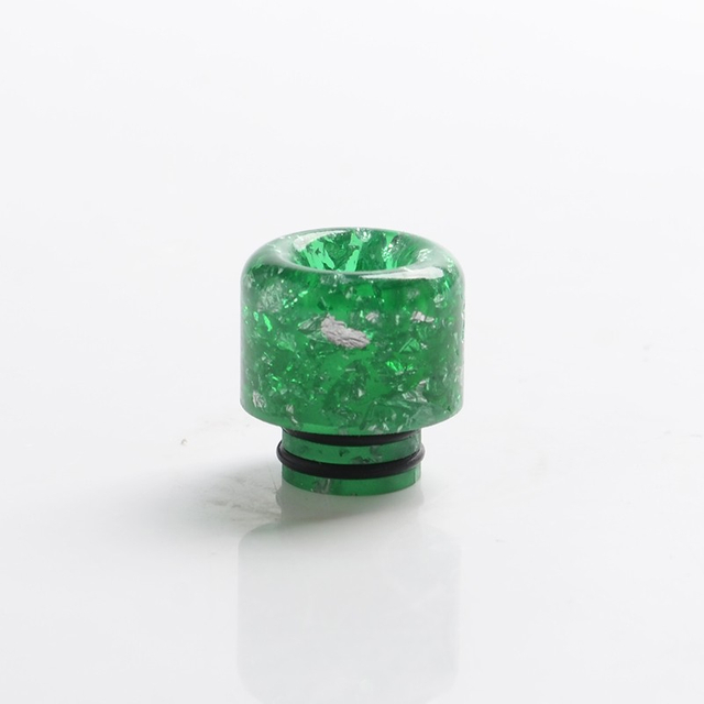 Replacement 510 Drip Tip for RDA / RTA / RDTA / Sub-Ohm Tank Vape Atomizer - Green, Resin, 14mm