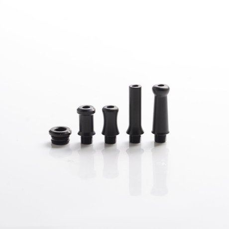 Rubyvape Style Replacement 4-in-1 MTL 510 Drip Tip for RDA / RTA / RDTA / Sub-Ohm Tank Vape Atomizer - Black, SS