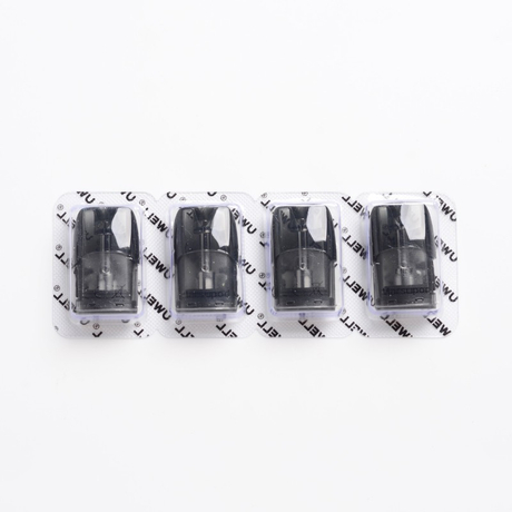 Authentic Uwell MarsuPod PCC Pod System Vape Kit Replacement Refillable Pod Cartridge w/ 1.2ohm Coil - Black, 1.3ml (4 PCS)