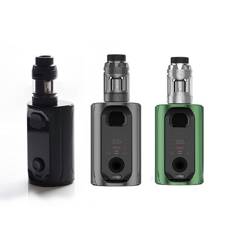 Authentic Augvape VX217 217W TC VV VW Mod Vape Starter Kit with Intake Sub Ohm Tank - Black, 5~217W, 2 x 18650 / 20700 / 21700