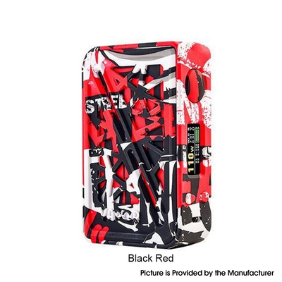 Authentic Vapor Storm Subverter 200W TC VW Variable Wattage Vape Box Mod - Black Red, ABS + Stainless Steel, 5~200W, 2 x 18650