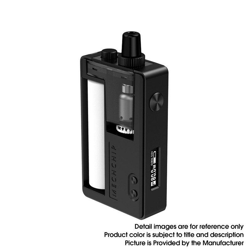 Authentic Mechlyfe Ratel XS 80W TC VW DL / MTL Rebuildable AIO Pod System Vape Kit - Black & Resin Blue, 5.5ml, 5~80W, 1 x 18650