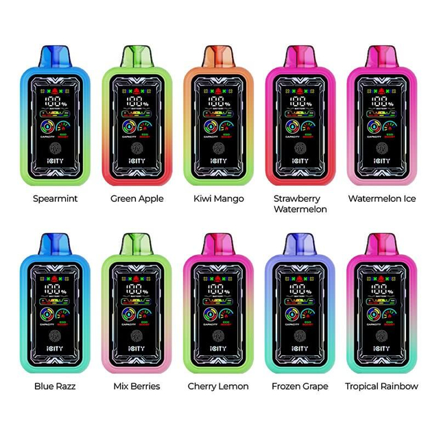 Authentic iCity CT 35000 Disposable Vape Kit – 35000 Puffs, 850mAh, 25ml, 50mg, Touch Button