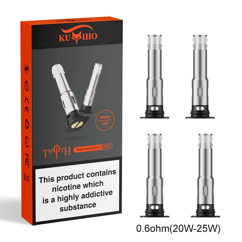 Аутентичные заменные катушки Kumiho Thoth Tpd для Thoth T / G / C / S POD - 4 ПК 