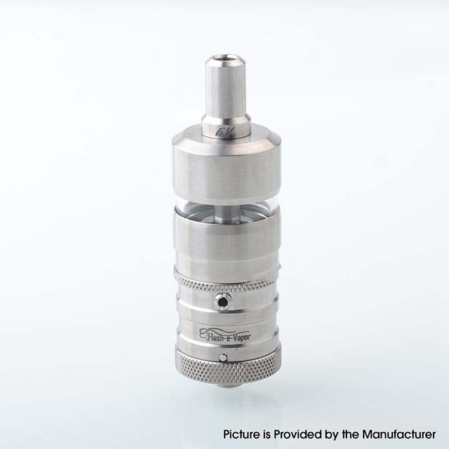 YFTK Ti Flash E-Vapor V4.5S + Style RTA-Ti + Glass, 4,5 мл, 23 мм, серебро