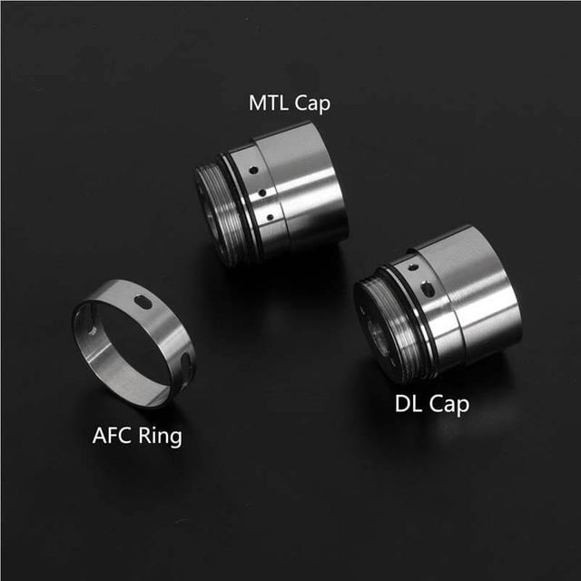 YFTK AFC Airflow Control Kit – Silver, for Flash e-Vapor FeV V4.5 V4.5S+ RTA