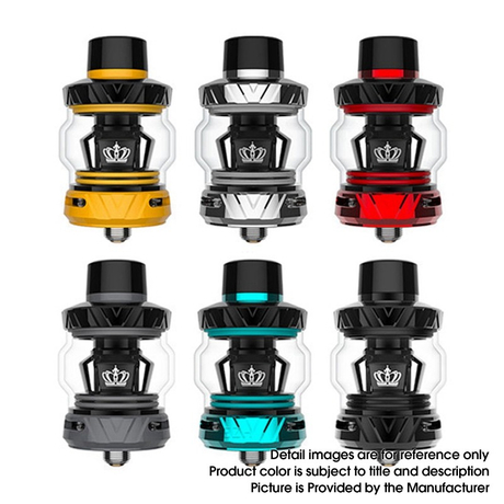 Authentic Uwell Crown 5 Sub Ohm Tank Clearomizer Vape Atomizer, 5.0ml, 0.23ohm /0.3ohm, 29mm Diameter, Childlock Version