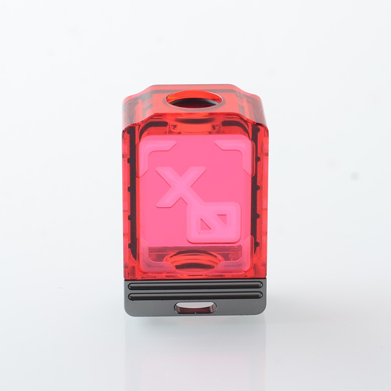 Вик D Xo Style Boro Tank Translucest Red для SXK BB / Billet AIO Box Mod Kit Acryl