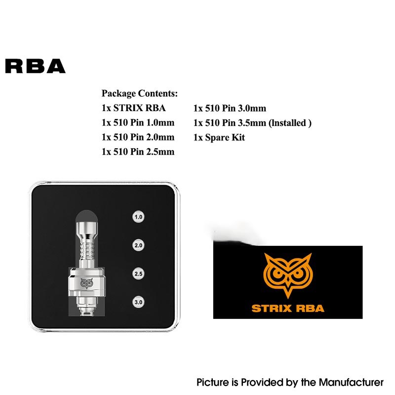Authentic Ambition Mods STRIX RBA Boro Tank Kit for Billet / BB / Boro Mod 