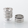 YFTK KF V3 Style RTA – 23mm 316SS | 4.8ml | True MTL to DL | Full Kit Silver
