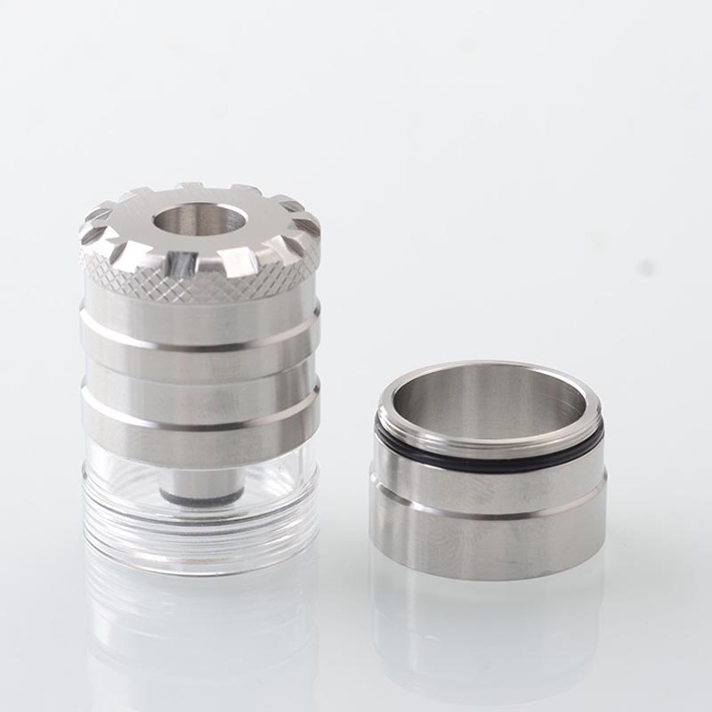 YFTK KF V3 Style RTA – 23mm 316SS | 4.8ml | True MTL to DL | Full Kit Silver