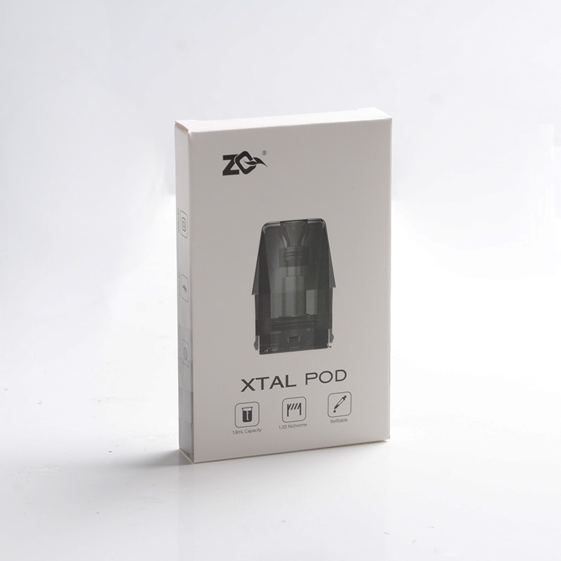 ZQ Xtal Vape Pod System Replacement Pod Cartridge - 1.8ml, 1.2ohm (4 PCS)