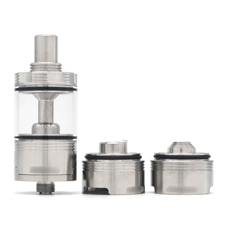 Moka RTA Rebuildable Tank Vape Atomizer w/ 7 Air Pins + 3 Chambers - Sliver, 4.5ml, 22mm