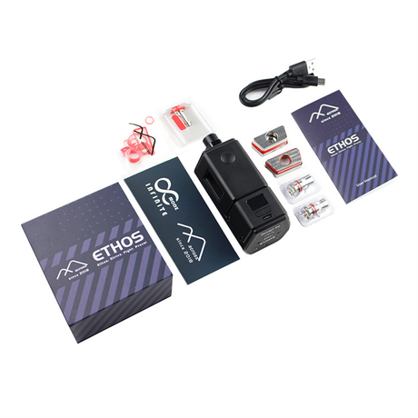 Authentic Dovpo Ethos 100W VW Boro Box Mod Kit VW 5~100W, 2 x 18650, 7ml