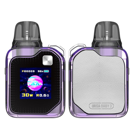 Authentic Lost Vape Ursa Baby 3 Pod  System Kit- 1000mAh Battery, Refillable 2.5ml Pods, Dual Coil Options (0.6ohm/0.8ohm)
