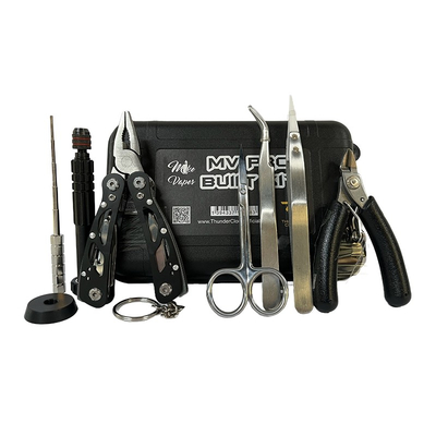 Authentic Thunder Cloud MV Pro Vape Tool Kit - Includes Coil Jig, Tweezers, Scissors, Pliers, Cutters & Stand for RDA/RTA Building
