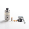 ShenRay Squ Arise Style RTA Rebuildable Tank Vape Atomizer - Silver, 316SS + PSU, 4.0ml, DL / MTL, 24mm Diameter