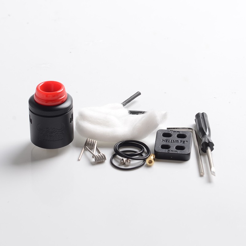 Authentic-Hellvape-Hellbeast-Rda-Rebuildable-Driping-Vape-Atomizer-W-Bf-Pin-Matte-Full-Black-Stall-Steel-24-mm-Durchmesser (2)