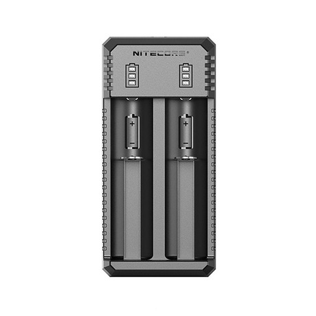 Nitecore UI2 USB Charger for 18350, 18490, 18500, 18650, 20700, 21700, 22500, 22650, 25500, 26500, 26650