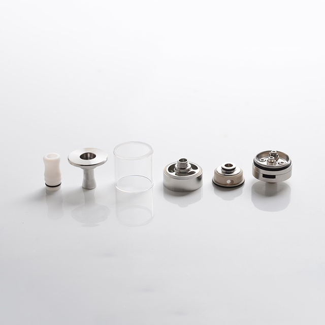 ShenRay Dvarw MTL FL Facelift Style RTA Rebuildable Tank Vape Atomizer, 5ml, 316 Stainless Steel, 22mm Diameter