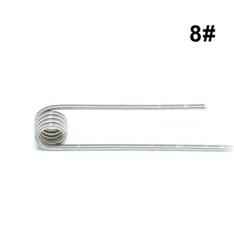 SXK ETU Pre-built Coil Wire - 0.4ohm, Ni80, Kernel (28GA + 38GA) x 4 + 40GA, Wrapped (0.1 + 0.3) x 4 + 0.08 (10 PCS)