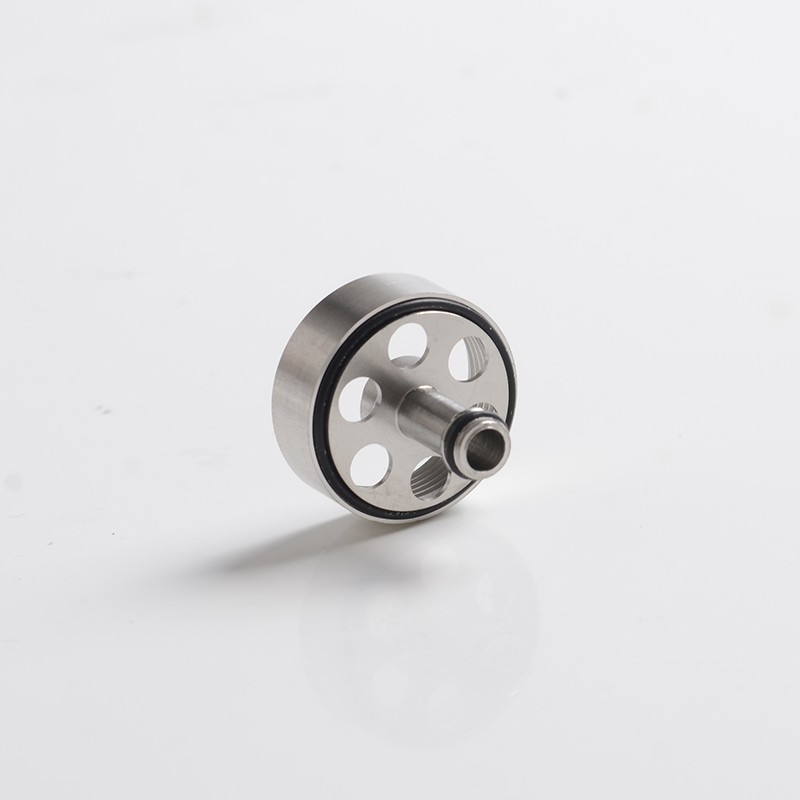 Ersatztankrohr für Flash E -Vapor V4.5 / V4.5S + RTA - Silber + transparente SS + Glas, 3,5 ml, 23 mm
