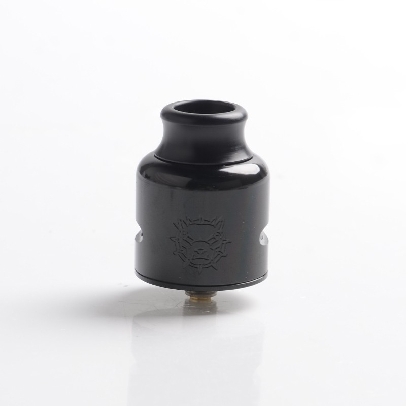 authentic-damn-vape-mongrel-rda-rebuildable-dripping-vape-atomizer-black-254mm-26mm-with-bf-pin-spare-top-cap