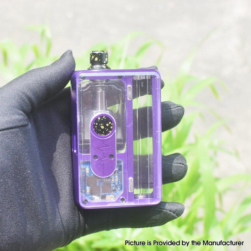 Authentic MK MODS TB Boro Drip Tip and Button for VandyVape Pulse AIO V2 80W Boro Box Mod Kit