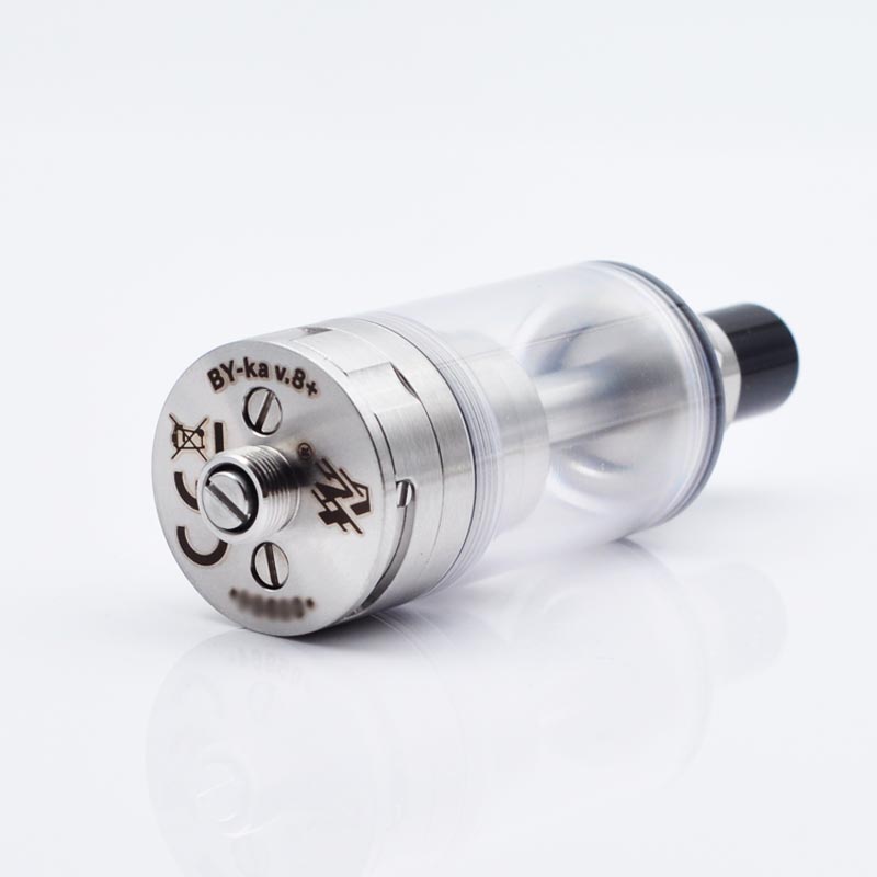 YFTK BY-kA V8+ Style MTL RTA – Silver, 5.1ml, 22mm Rebuildable Tank Atomizer (Standard Set)