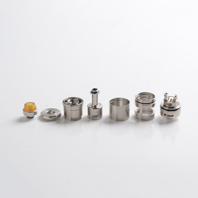 VG Extreme V2 Style RTA Rebuildable Tank Vape Atomizer w/ Spare Tank Tube, 6.5ml, 23mm Diameter