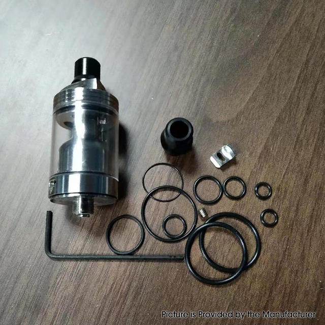 Skyline R Style RTA Rebuildable Vape Atomizer w/ 2 Airdisks, 1.0mm / 1.5 x 3mm, 22mm Diameter