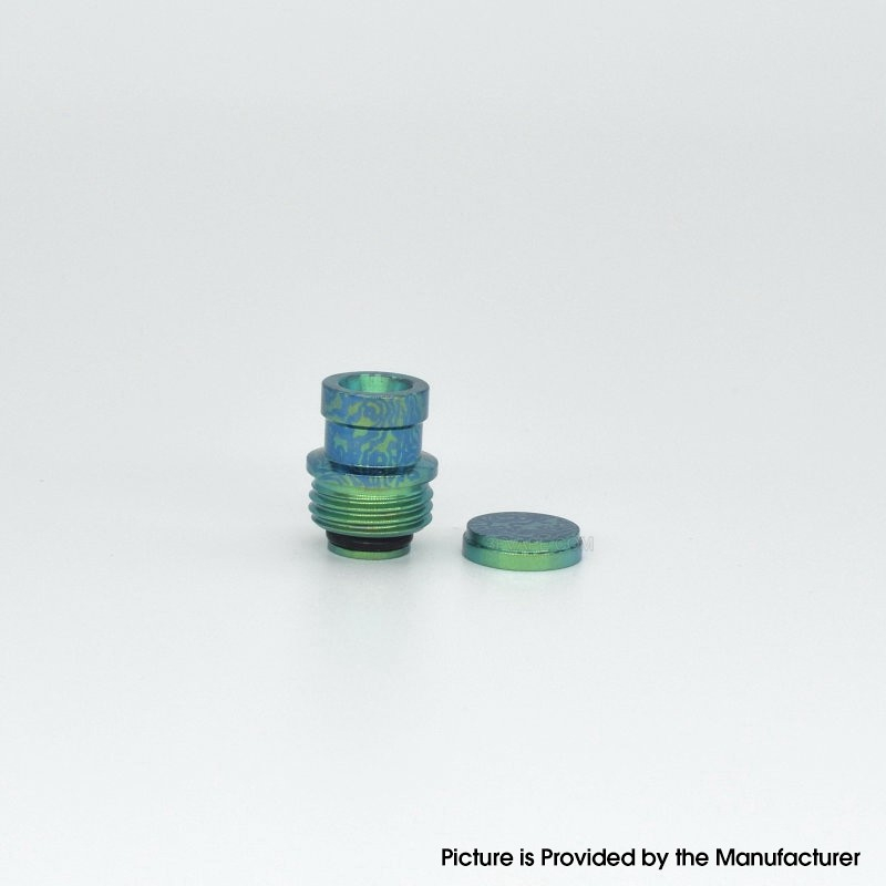 Modify Tip Button Authentic MK MODS Ti-type2 Drip Tip + Button Set for Cthulhu ...
