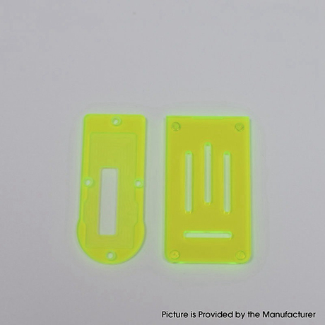 Replacement Front + Bottom Panel Plate for Aspire Boxx Mod Kit Acrylic (2 PCS)