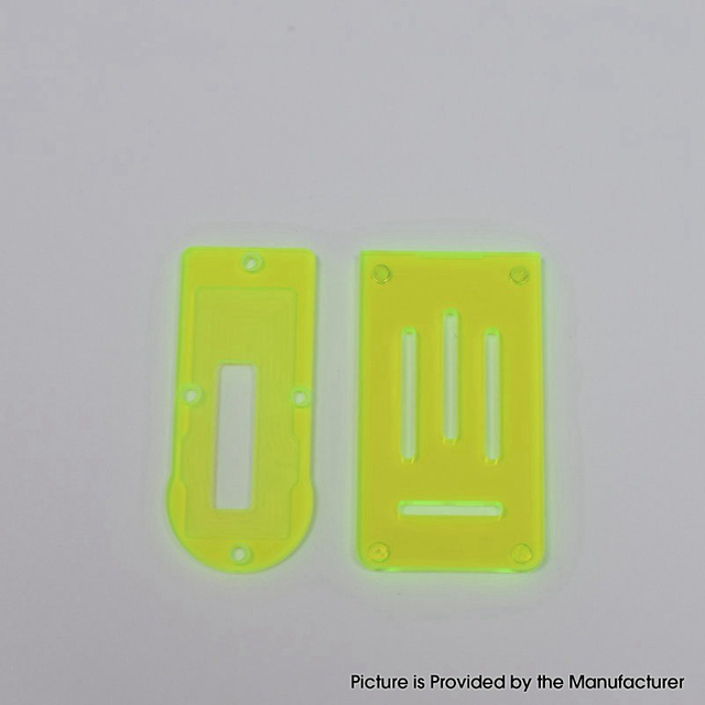 Replacement Front + Bottom Panel Plate for Aspire Boxx Mod Kit Acrylic (2 PCS)