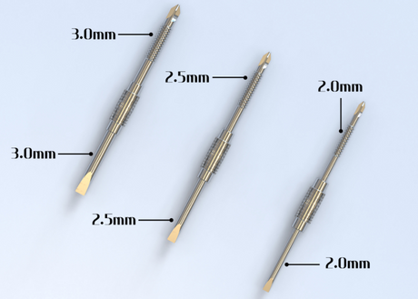 Authentic Auguse Coil Jig for RDA / RTA / RDTA Coil Building 316SS, 2.0mm / 2.5mm / 3.0mm (3 PCS)