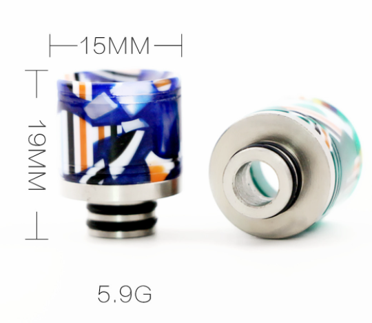 Replacement 510 Drip Tip for RDA / RTA / RDTA Sub Ohm Tank Vape Atomize Resin, 15mm
