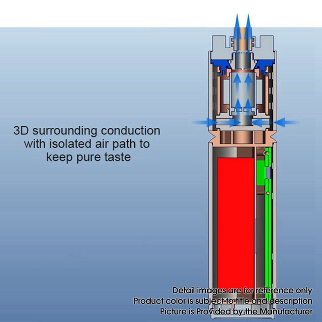 Authentic Ulin B1 Pro 3400mAh TC Dry Herb Vaporizer Vape Kit - Black, 1.8ml